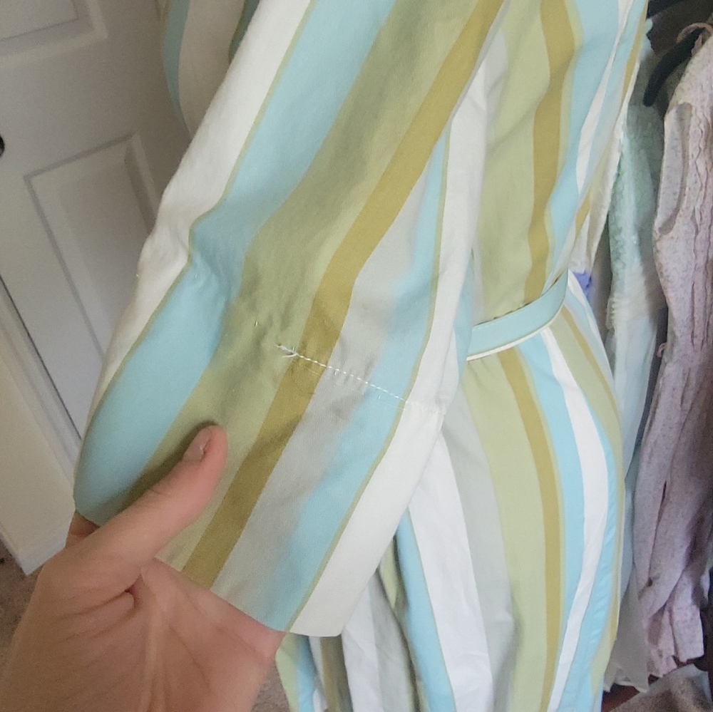 *Beautiful Vintage Stripped Spring Midi Dress* - Picture 6 of 9